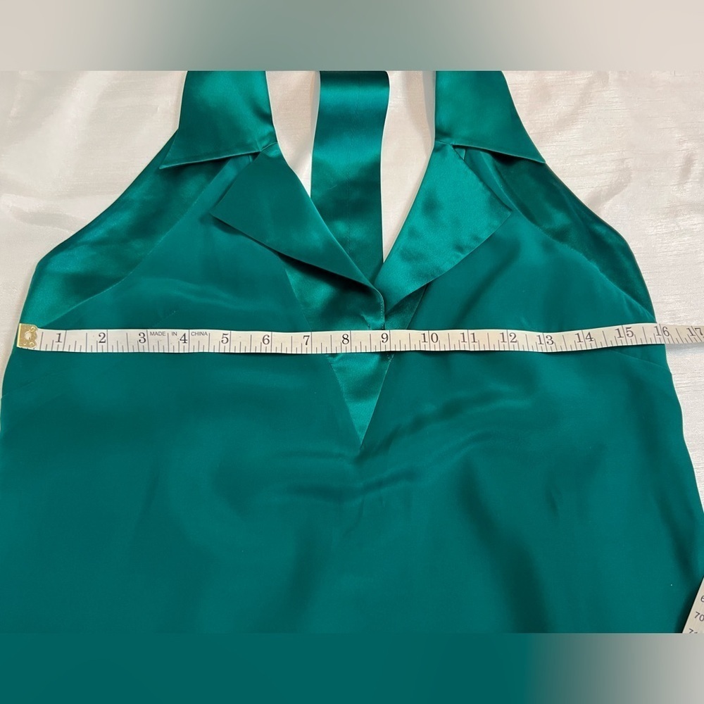 Silk Emerald Green Dress | Size S - Picture 10 of 15